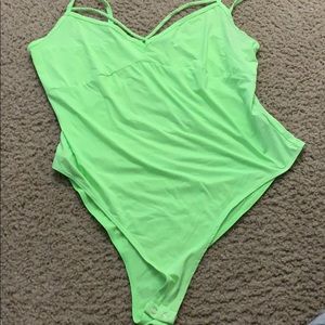 Lime Green Forever 21 Bodysuit
